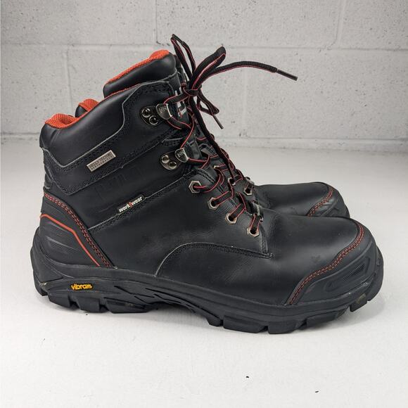 Helly Hansen Workwear Men's Black/Orange Bergen 6" Steel Toe Boots - 11 - Picture 1 of 12